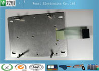 Alto interruptor de membrana brillante de la bóveda del metal con la placa de aluminio y el circuito impreso flexible de FPC