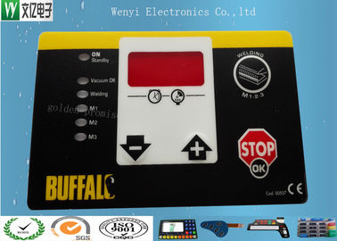 Matte Or Glossy Membrane Switch Overlay , PET 0.2 Mm Transparent Custom Graphic Overlay