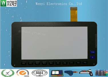 Echada capacitiva del conector 1.27m m de Molex de la membrana del tacto del LCD del claro del telclado numérico de control