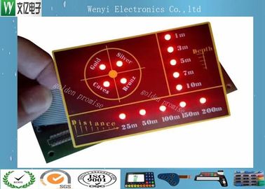 Circuito de SMT con el interruptor de membrana dominante de grabación en relieve iluminado retroiluminación LED