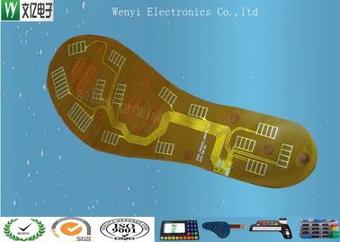 Circuito impreso flexible de la echada FPC del oro 1m m del fregadero de 0,5 onzas, circuito de la flexión del uso del masaje del pie